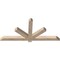 Ekena Millwork Kennewick Smooth Timber Gable Bracket, Douglas Fir, 60"W x 27"H x 3 1/2"D x 3 1/2"F, 11/12 Pitch GBW060X27X0404KEN00SDF - alternate 3